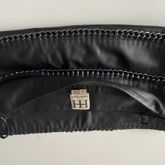 Haute Hippie Leather Mini Skirt